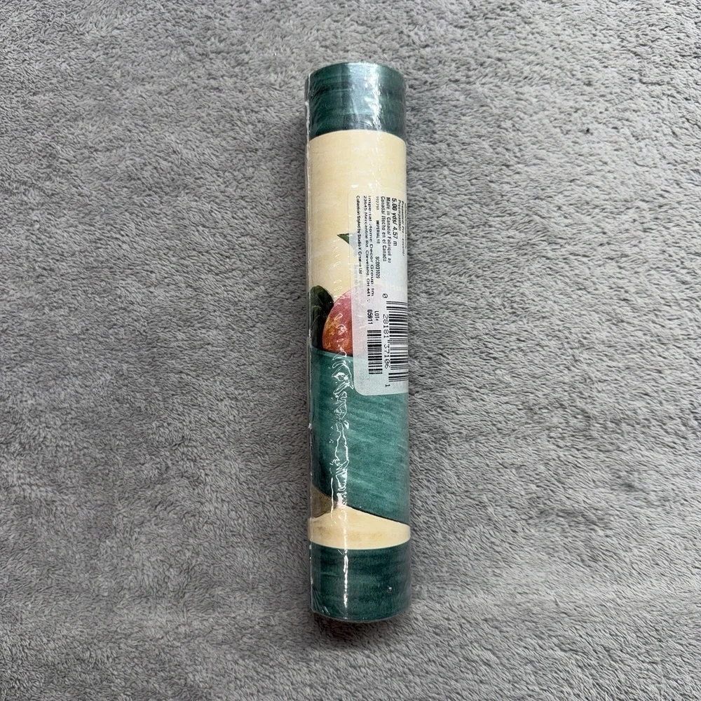 VTG Red Green Apples Fruit Crate Kitchen Country Wallpaper Border 8.6" Imperial - Picture 2 of 4